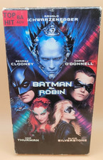Batman Robin VHS 1997 Clooney Schwarzenegger Acceptable-G Buy 2 Get 1 Free