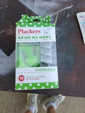 Plackers Grind No More Disposable Night Guard 10 Piece NEW Sealed Box!