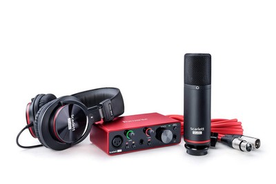 Focusrite Scarlett Solo Studio 2 x 2 USB Audio Interface w/ Condenser Microphone