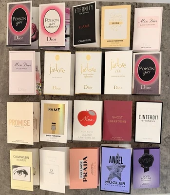 CHRISTIAN DIOR 20 XJoblot Mini High End Perfumes Poison Girl , Miss Dior, Chanel, Mugler Angel