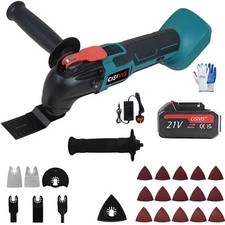 W/1 Large Batteries 6 Speeds Oscillating Multi Tool Cordless Sander Scraper Saw