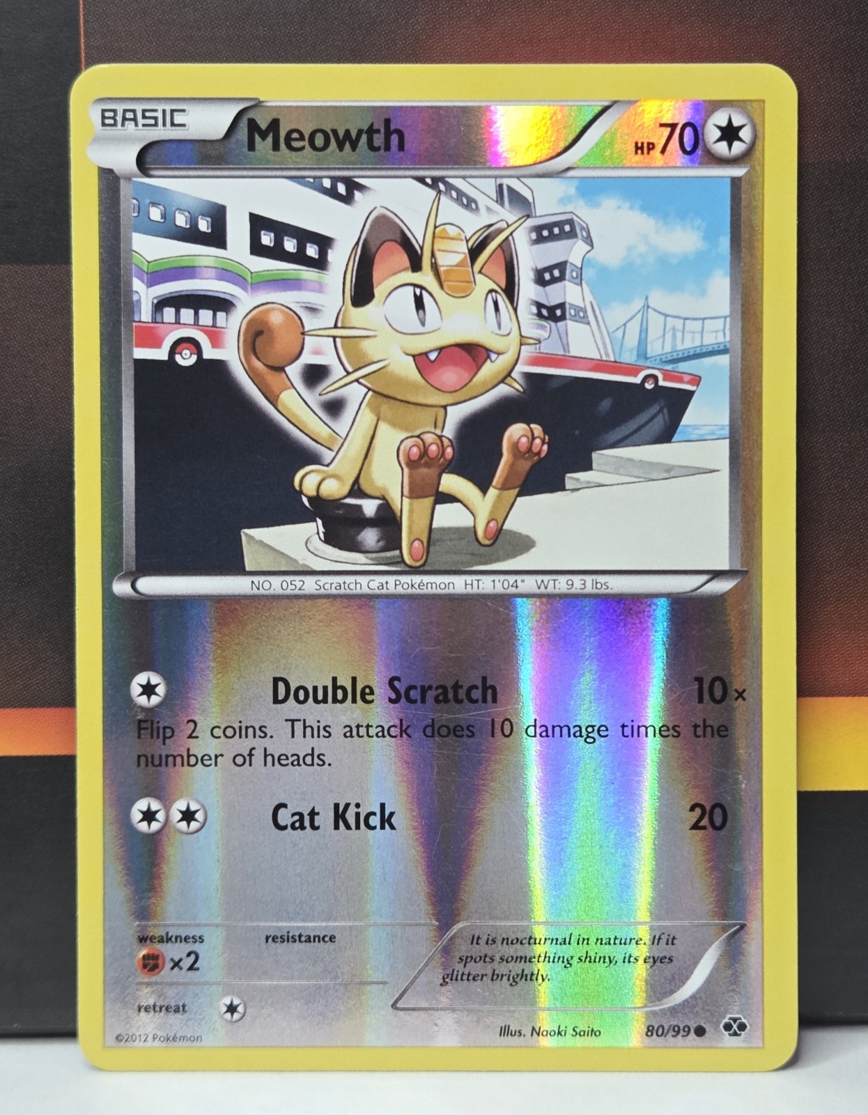 Meowth 80/99 Next Destinies Reverse Holo