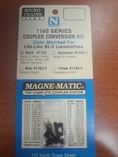 Micro-Trains 1163 N Scale Life Like BL-2 Magne-Matic Coupler Set Black
