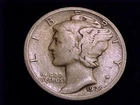 1929-D  Mercury Dime,  Very Good  Grade.