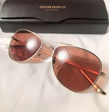 Oliver Peoples x The Row Sunglasses Executive Suite G Gold 53 18-145 Rare W/Case
