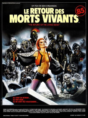 LE RETURN DES MORTS VIVANTS, DAN O BANNON, 1985, Repro Filmplakat,
