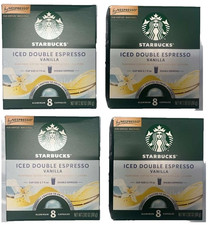 Starbucks Nespresso Vertuo Iced Double Espresso Vanilla 8ct Capsules Lot of 4