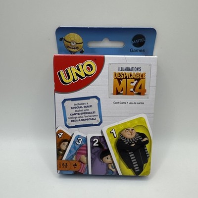 UNO Illumination s  Despicable Me 4 Card Game for Family Ages 7+ Mattel NEW