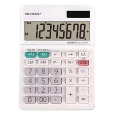 Sharp El-310Wb Desktop Calculator, Lcd, 8 Display Digits