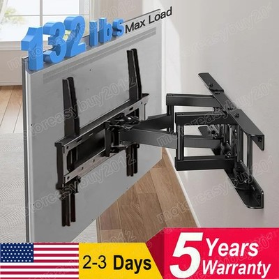 TV Wall Bracket Mount Swivel Tilt for 26 32 40 42 50 55 65 70'' TVs Full Motion
