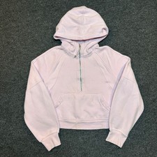 Lululemon Scuba Oversized Half-Zip Hoodie Pink Pastel Cropped Pullover
