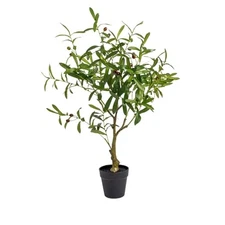 Naturae Decor Olive Tree - Lifelike Artificial Indoor House Plant - 33 2ft 8in