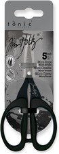 Tim Holtz Small Scissors - 5 Inch Mini Snips with Micro Serrated Blade - Craft