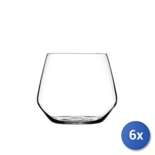 6x RCR Bicchieri acqua Aria in vetro sonoro cl 54,7