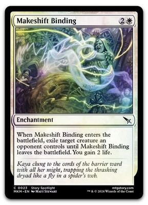 Makeshift Binding #23 (Foil) (NM) Murders Karlov Manor MKM Magic MTG