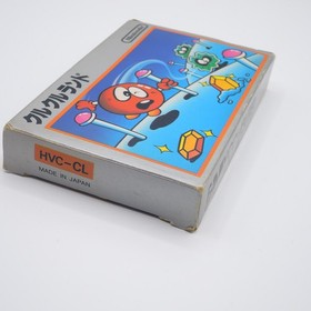 Clu Clu Land Nintendo Famicom /w original box & manual