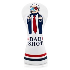 BAD SHOT Head Cover   Funny Trump Golf Headcover for Drivers, Patriotic Golf