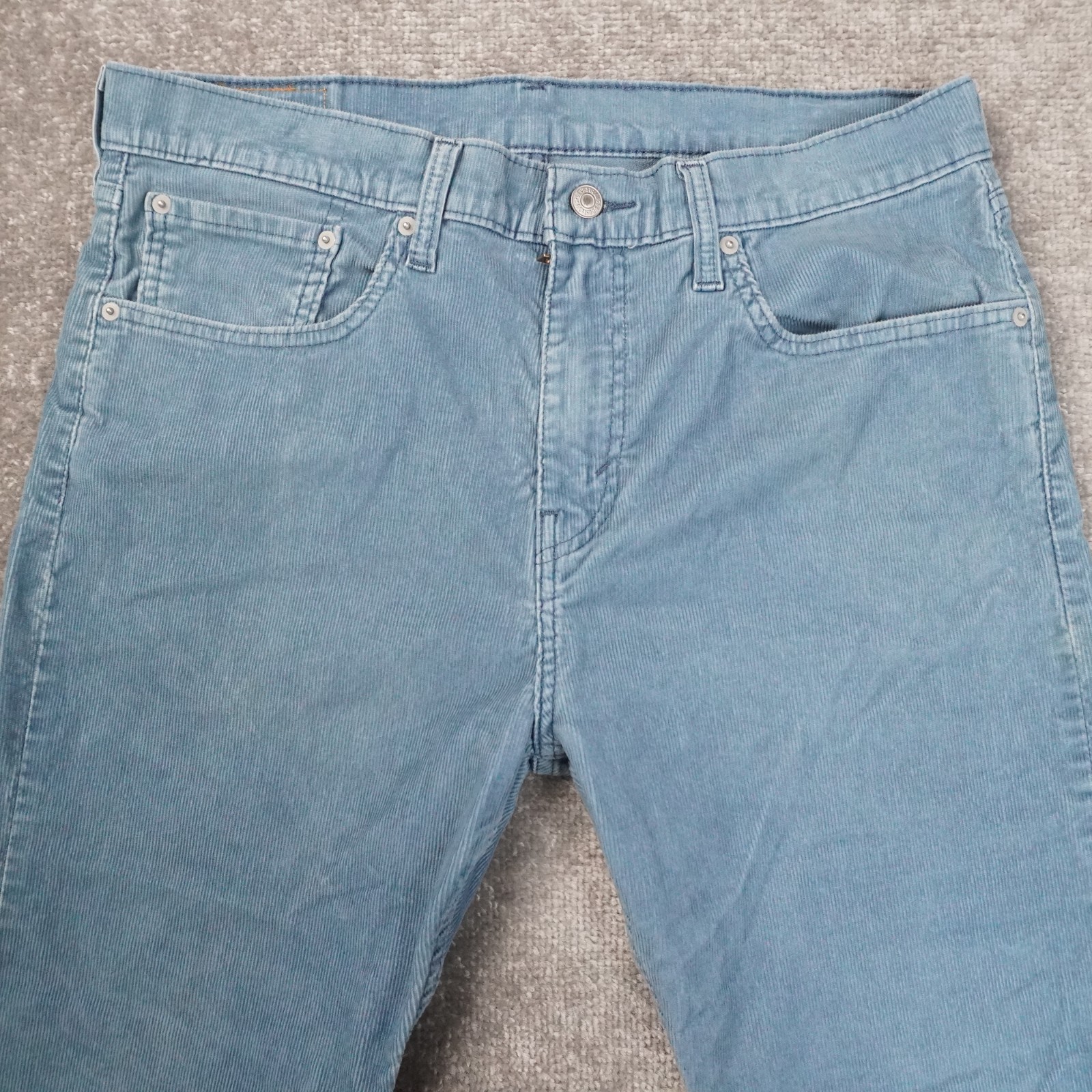 Levi's 502 Corduroy Mens 36x29 Blue Slight Tapered Pants thumbnail 8