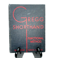 Vtg 1942 Gregg Shorthand Functional Method Part One Louis Leslie Hardcover