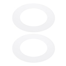 2Pcs 3.2" ID 4.9" OD Plastic Trim Ring Translucent Matte White Goof Rings