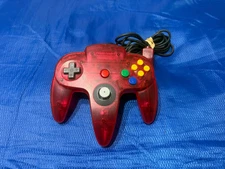 Nintendo N64 Watermelon Clear  Controller - NUS-005 tested and working