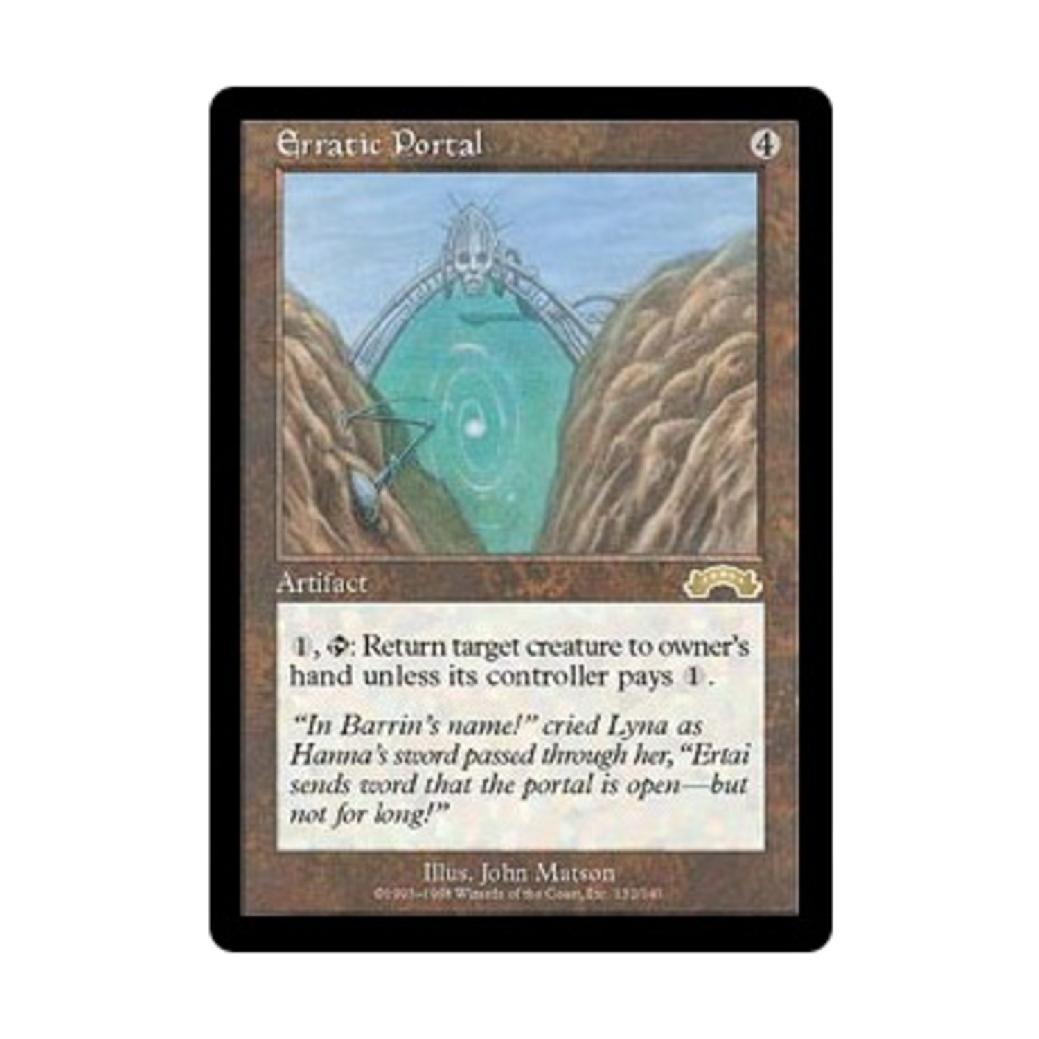 WotC MtG Exodus Erratic Portal (R) NM