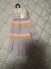 Women  s Knit gloves. one size, Blue