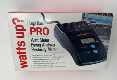 Watts Up Logs Data Pro Electricity Consumption Power Meter Analyzer New Open Box