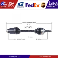 For 1995-1998 Mazda Protege 1.5L & 1994-1995 MX-3 1.6L Front Rignt CV Axle Half