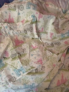 Pottery Barn Disney Princess Heritage Organic Cotton Twin Flat Sheet & Sham