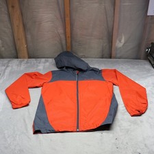 Columbia Glennaker Jacket Boys Large 14/16 Orange Rain Wind Lightweight Outdoor