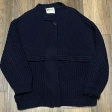 Pallas Original Chunky Knit Sweater Adult 48CHx29L Hand Loomed Pure New Wool