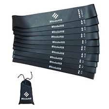 Resistance Loop Exercise Bands-5/10 Pack 10 2 Inch Black 10 Pack X-Heavy 