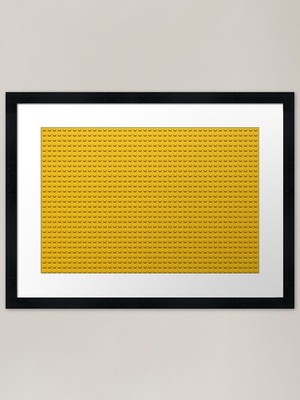 Baustein Ziegel Textur - Schreien gerahmtes Wandbild Poster Leinwanddruck Bild