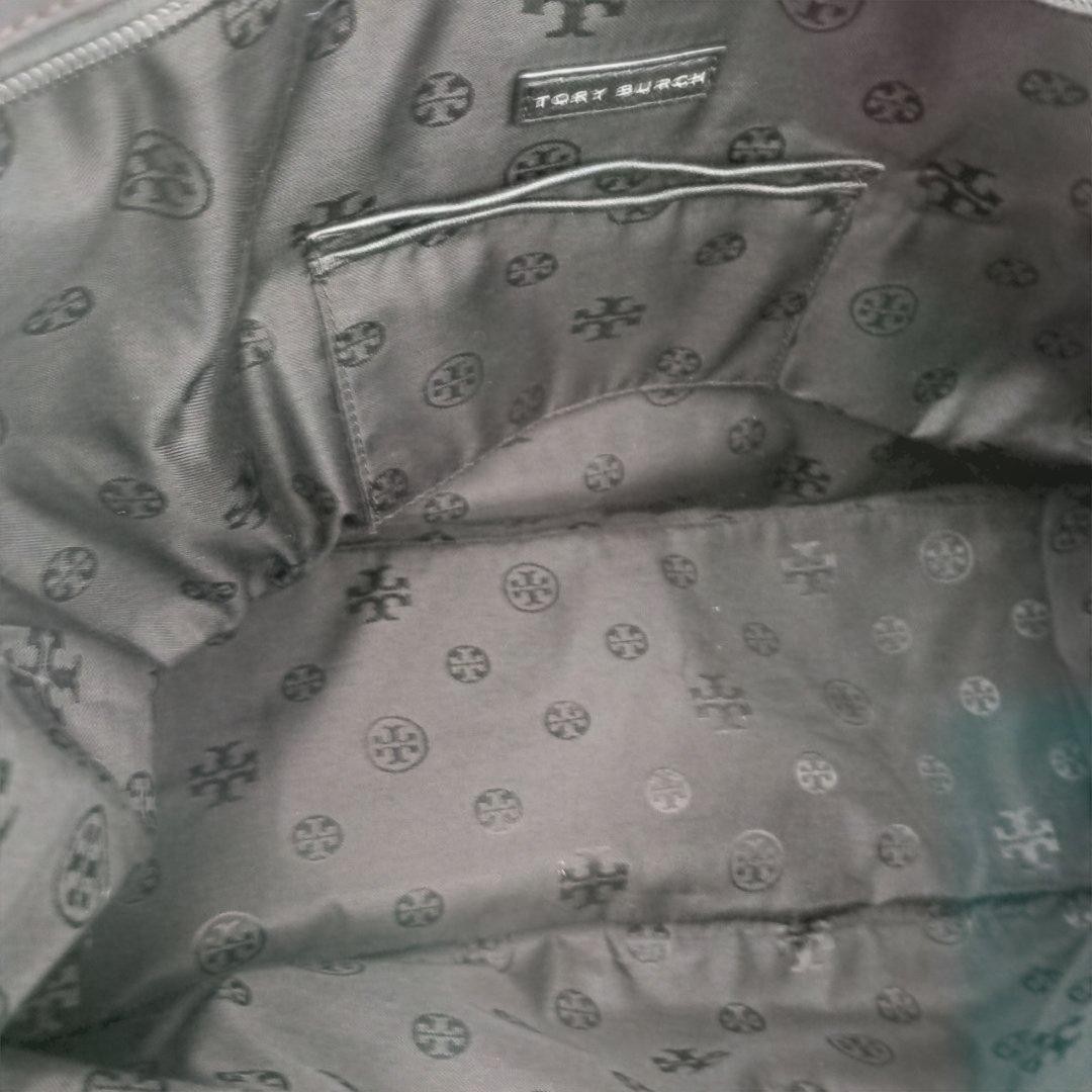 Tory Burch Ella Tote Bag Nylon Leather Black Women's From Japan thumbnail 21