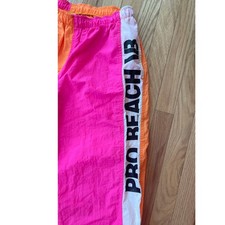 Vintage Jams World Pants Pro Beach Volleyball 80s Surf Line Hawaii Mens M w/ zip