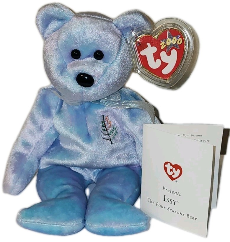 Ty Beanie Baby ISSY New York Bear with Card (Four Seasons Hotel
