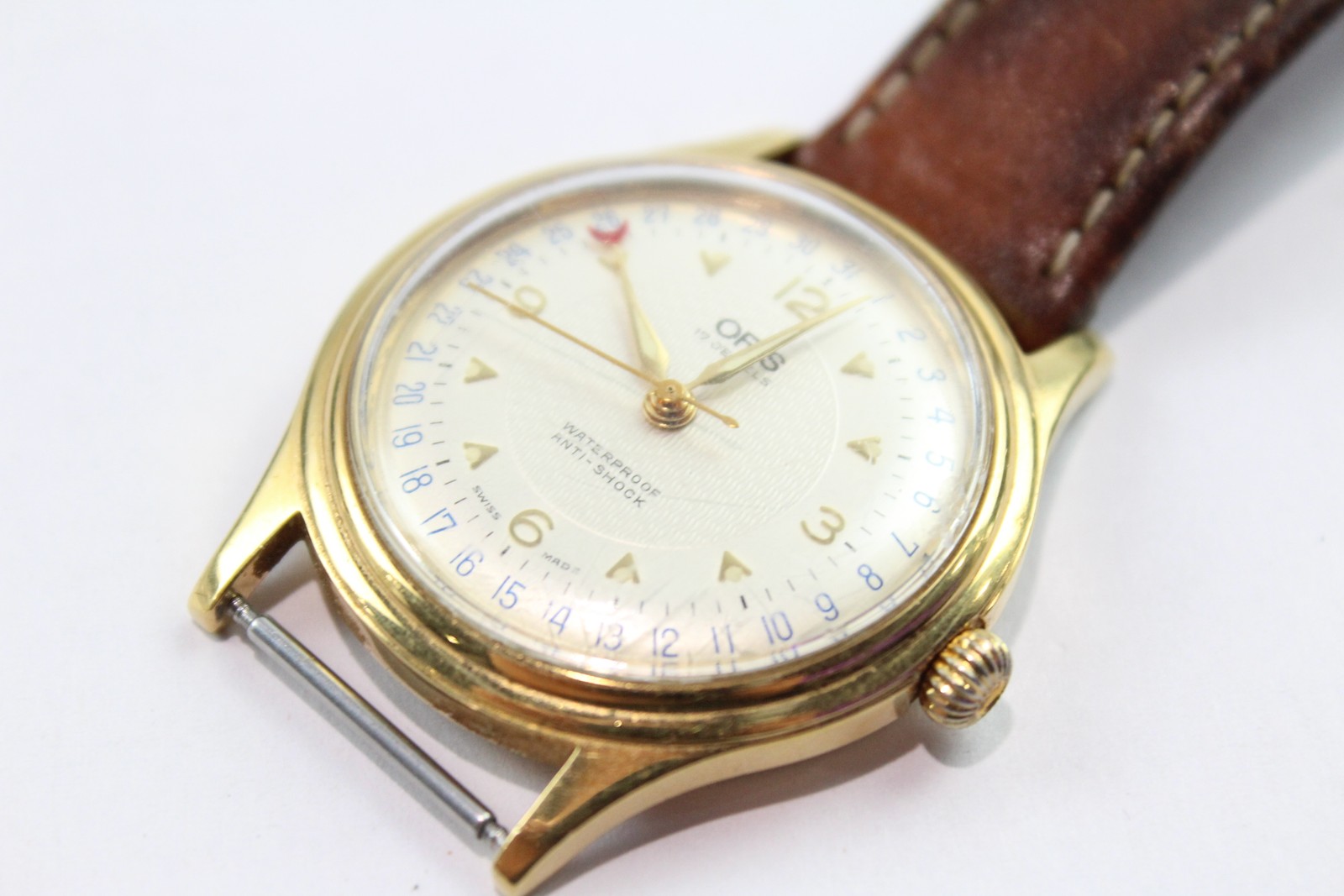 Oris Pointer Date Gold Tone Watch Head Automatic … - image 2