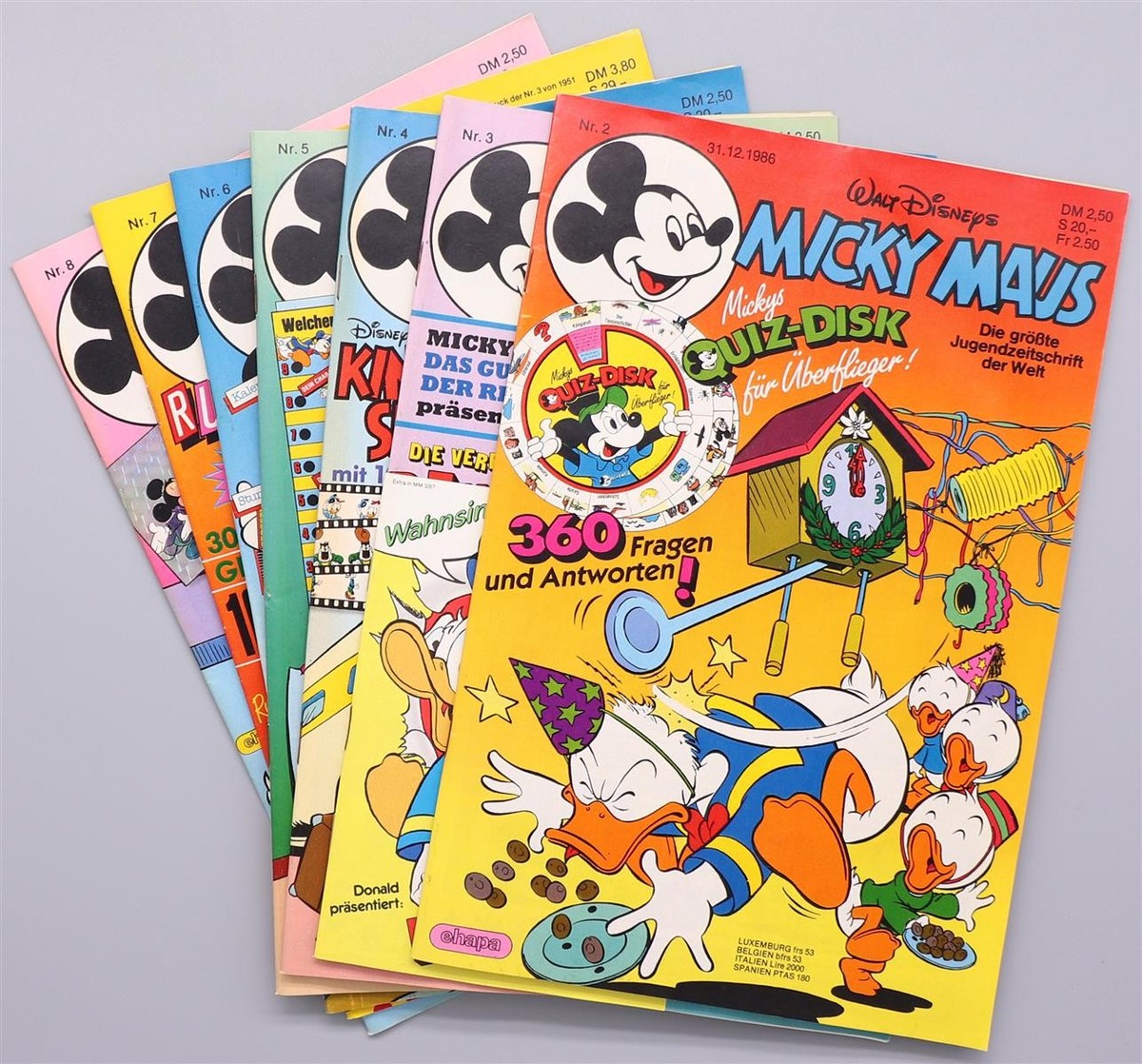 Mickey Mouse 1987 a menudo con guarniciones cuaderno de cómic editorial Ehapa selección Walt Disney