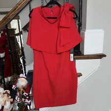Badgley Mischka Caplet Popover Dress NWT 494 Next Day Ship Sz 16 Runs Small