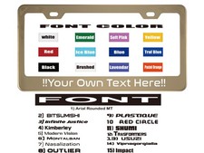 Custom Personalized Gold License Plate Frame T304 Stainless Steel Custom Personalized Gold License Plate Frame T304 Stainless Steel