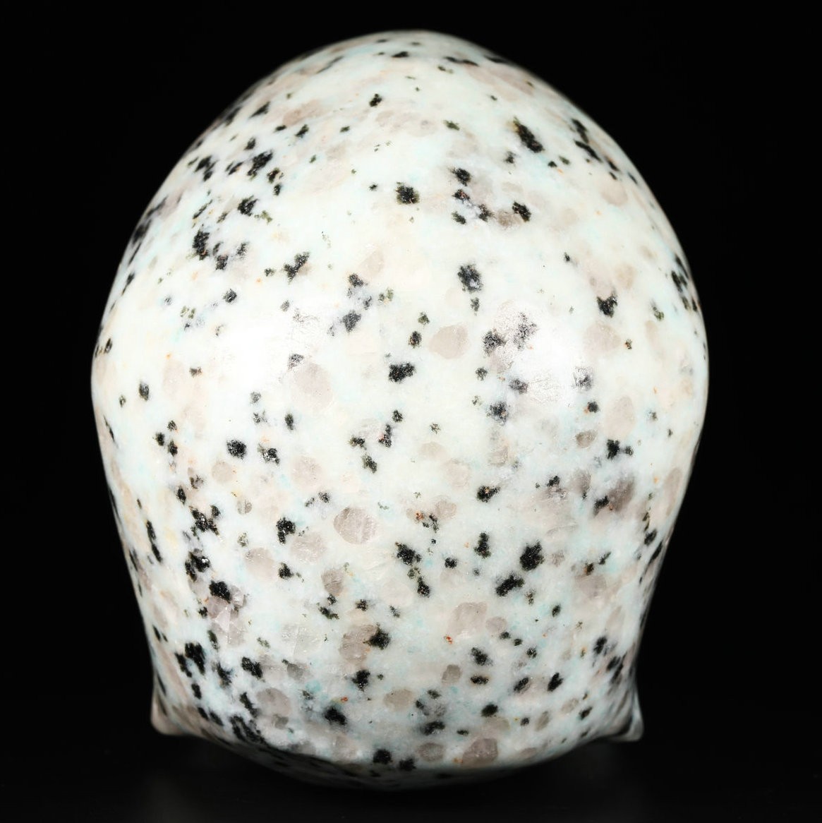 Huge 5.0" Kiwi Jasper Carved Crystal Skull, Realistic, Crystal Healing