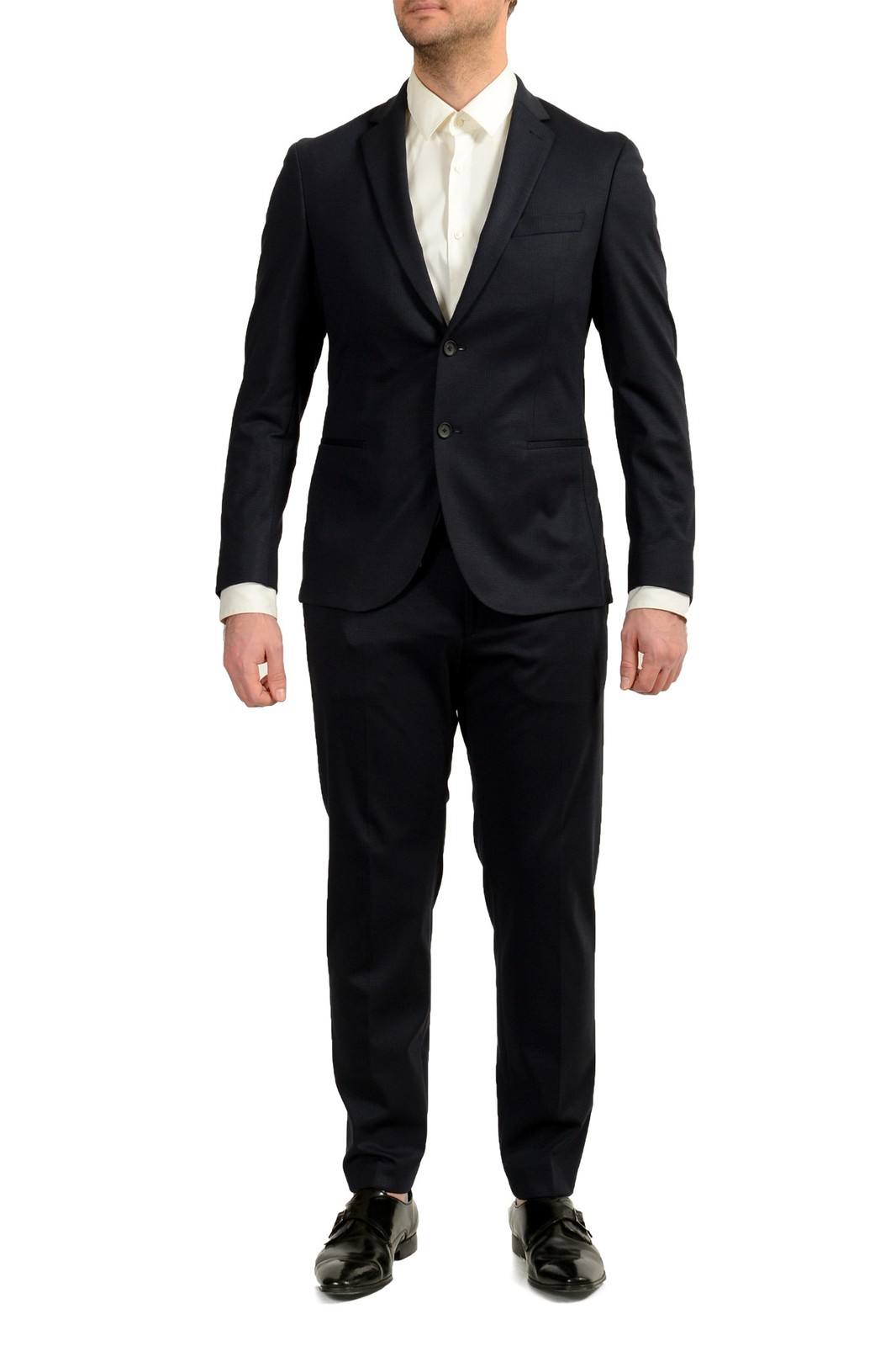 Hugo Boss Mens Norwin4Banks3-J Slim Fit Plaid Two Button Suit US 46R IT 56R 60690₽