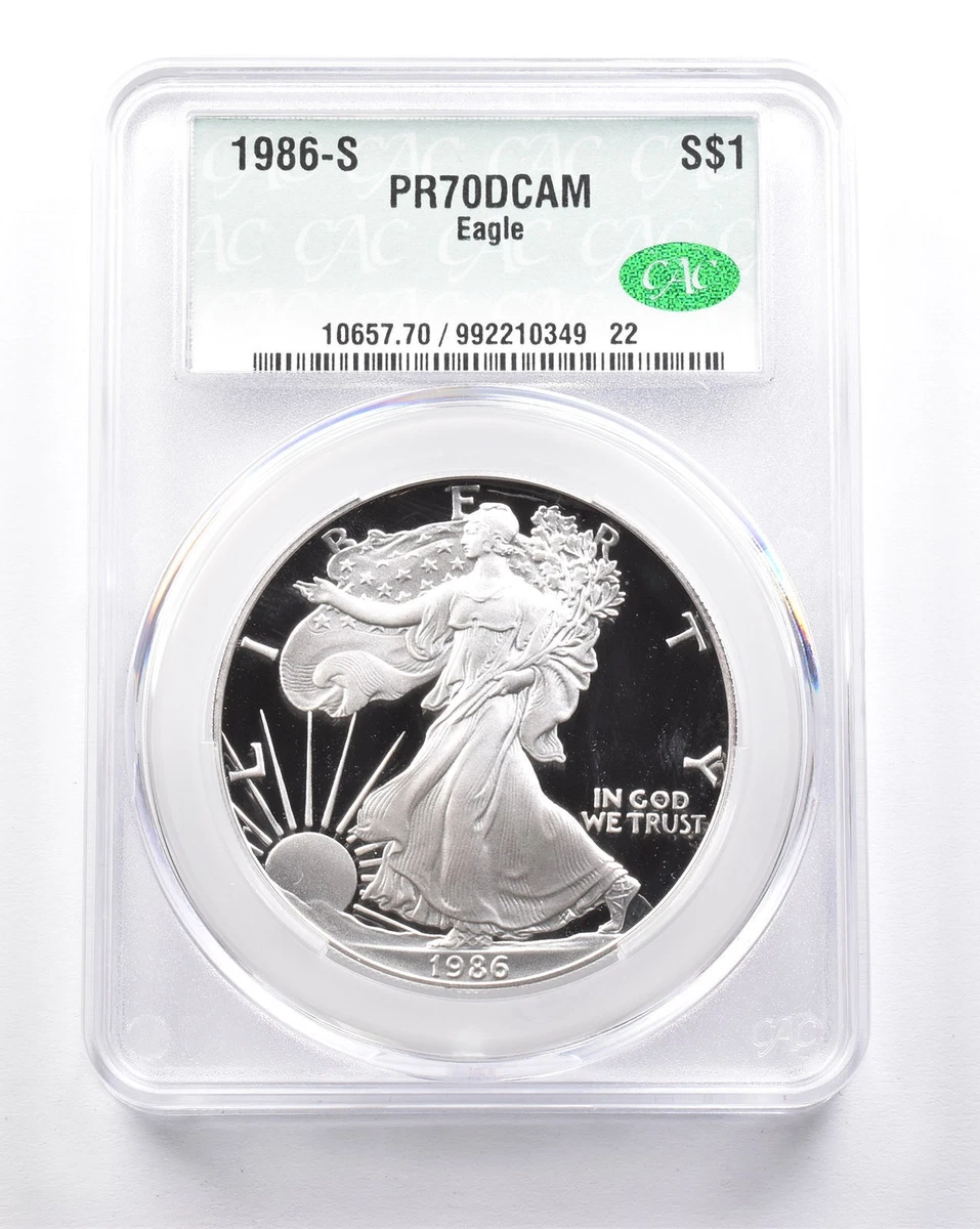 1986 American Eagle PR 70 Graded Silver Bullion Coins for sale | eBay