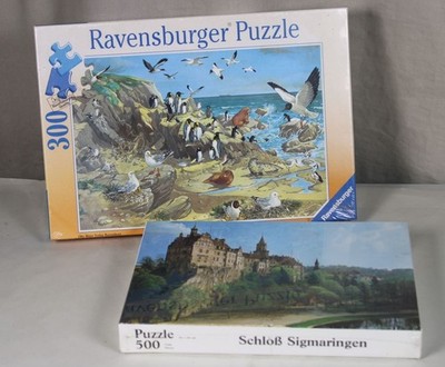 B6/ 2 Ravensburger Puzzle , beide OVP - Schloß Sigmaringen + An der Küste /S191