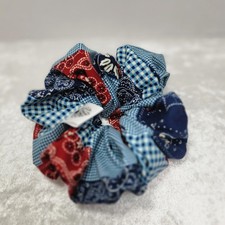 Sale Handmade Girls/Women Paisley Mix Ruffle Scrunchie Frilly Fancy Hair Tie