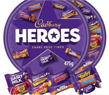 Image of 1 FULL TUB OF CADBURYS HEROES CHOCOLATE SWEETS - free P&P