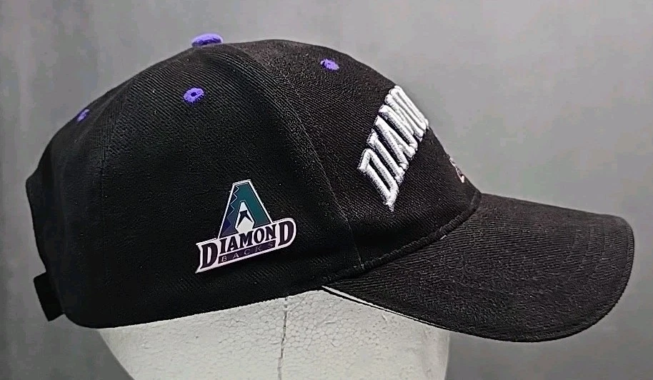 VTG MLB Arizona Diamondbacks Strapback Cap Hat 90s Drew Pearson NEW NWT with PIN - Image 2 of 4