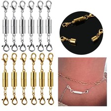 24pcs 3-Style Assorted DIY Jewelry Necklace Extender Magnetic Lobster Clasps