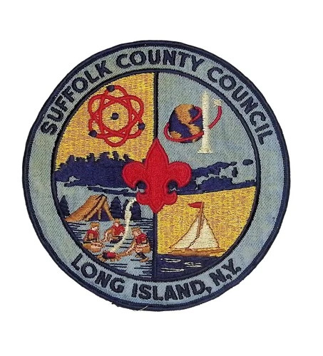 Suffolk County Council NY WORN CP BSA Patch BLU Bdr (ZG667)